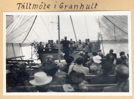 Tältmöte i Granhult, 1950-tal. 