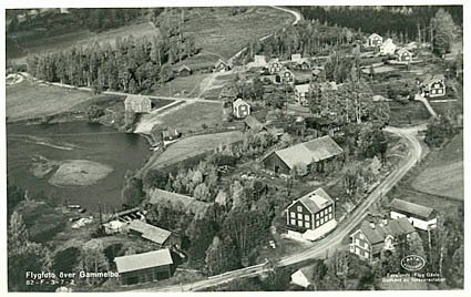 Gammelbo före 1952. Vykort från Gunne Ramberg