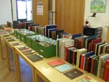 Psalmböckerna utställda på Billströmska Folkhögskolan