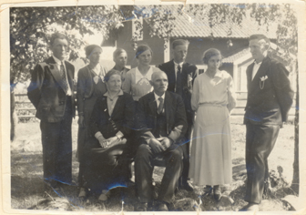 Familjen Eriksson på Rävnäs, ca 1930