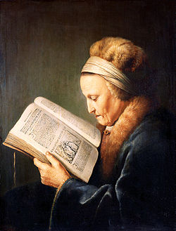 Gerard Dou - Portret van een lezende oude vrouw.jpg