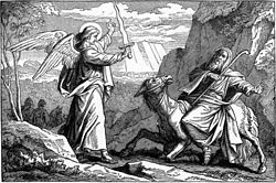 Foster Bible Pictures 0080-1 An Angel Met Balaam with a Sword.jpg